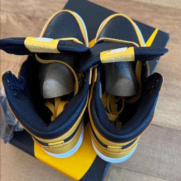 Nike Black and Gold High-Top Sneakers